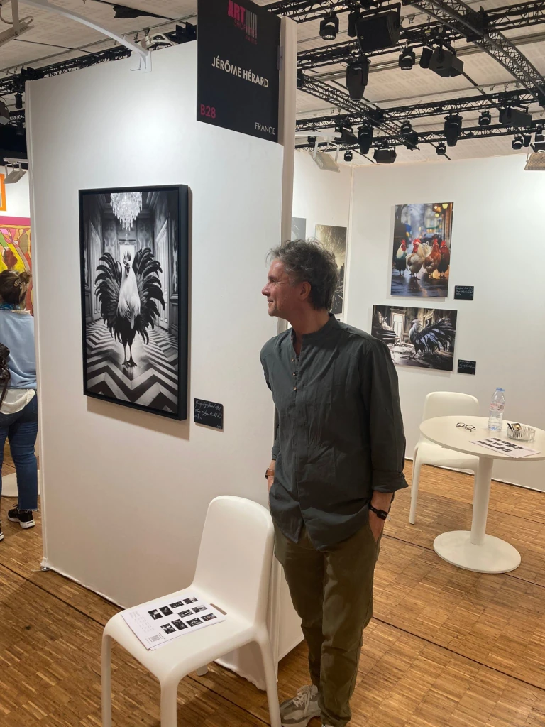 Jérôme Hérard sur son stand